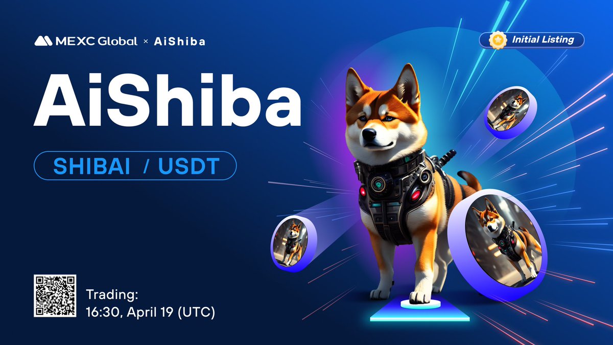 MEXC's tweet photo. 🚨#MEXC new listings alert!    

📈 $SHIBAI/USDT will list in the Assessment Zone at 16:30 on Apr 19 (UTC).

@AiShiba_Arb is created by #AI through inspiration from the #ArbDogeAI Community. 

Details: https://t.co/lPuSMZb2wI

#AiShiba #MEXCGlobal https://t.co/8mSzqu6Bah