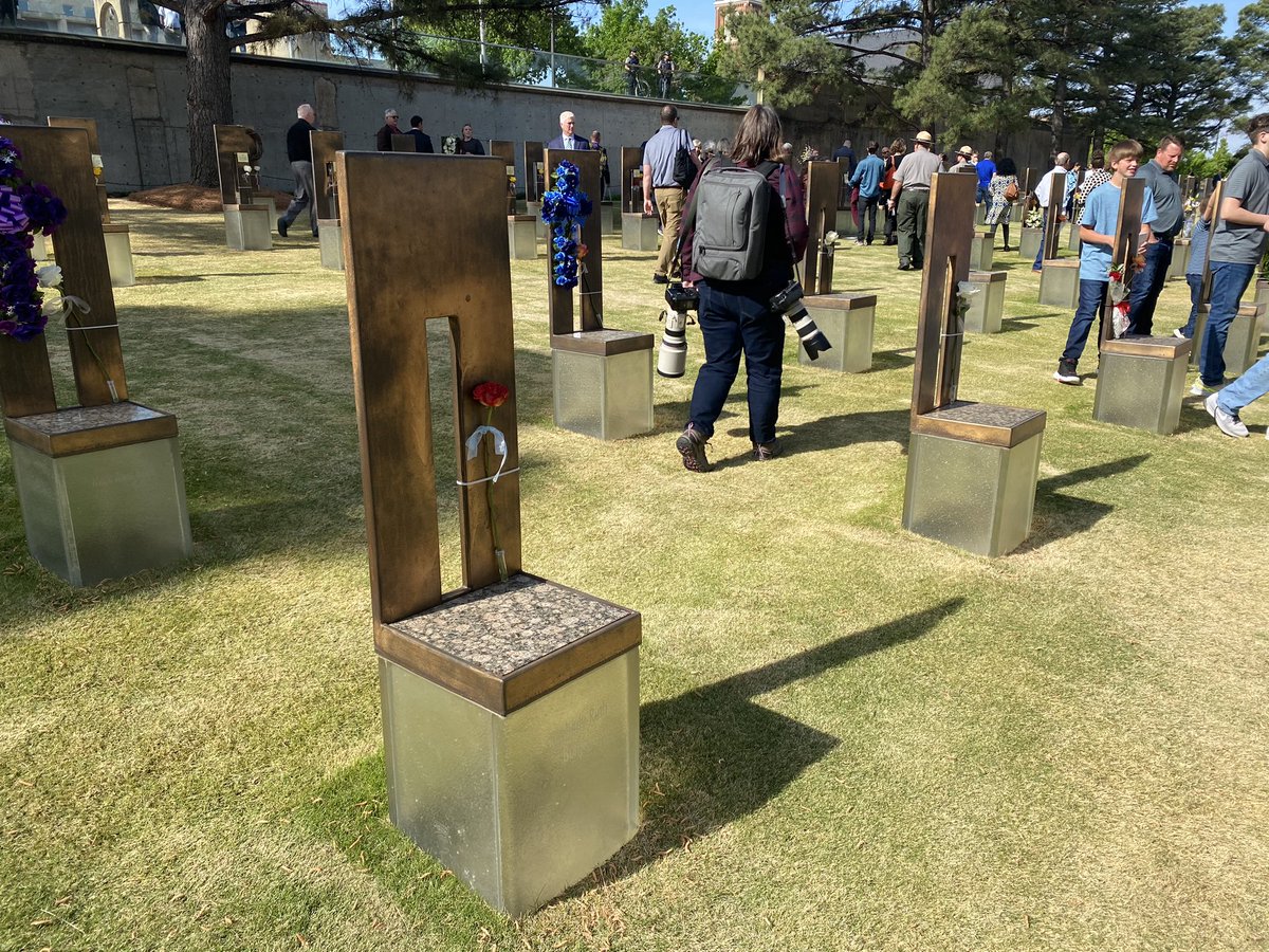 bryanspecht's tweet photo. Such a powerful experience this morning at the @OKCNM honoring the 168 lives so needlessly lost 28 years ago today. Very proud of our friends from @candorpr doing the important work of supporting, sharing and promoting this important cause. Never forget. https://t.co/5qMW4gp1P6