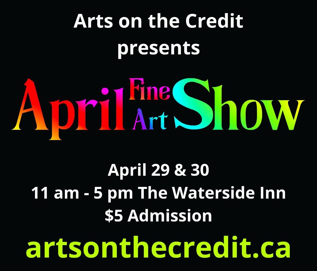 Save the date folks, for the annual <a href="/artsonthecredit/">Arts on the Credit</a> art show. 11am - 5pm on Sat, Apr. 29th &amp; Sun, Apr. 30th at the lovely <a href="/WatersideInnPC/">The Waterside Inn</a> in #PortCredit. $5 admission.
#SupportLocalArt #SupportLocalArtisans #Mississauga #ArtShow #ArtLovers #ArtsOnTheCredit #artisans