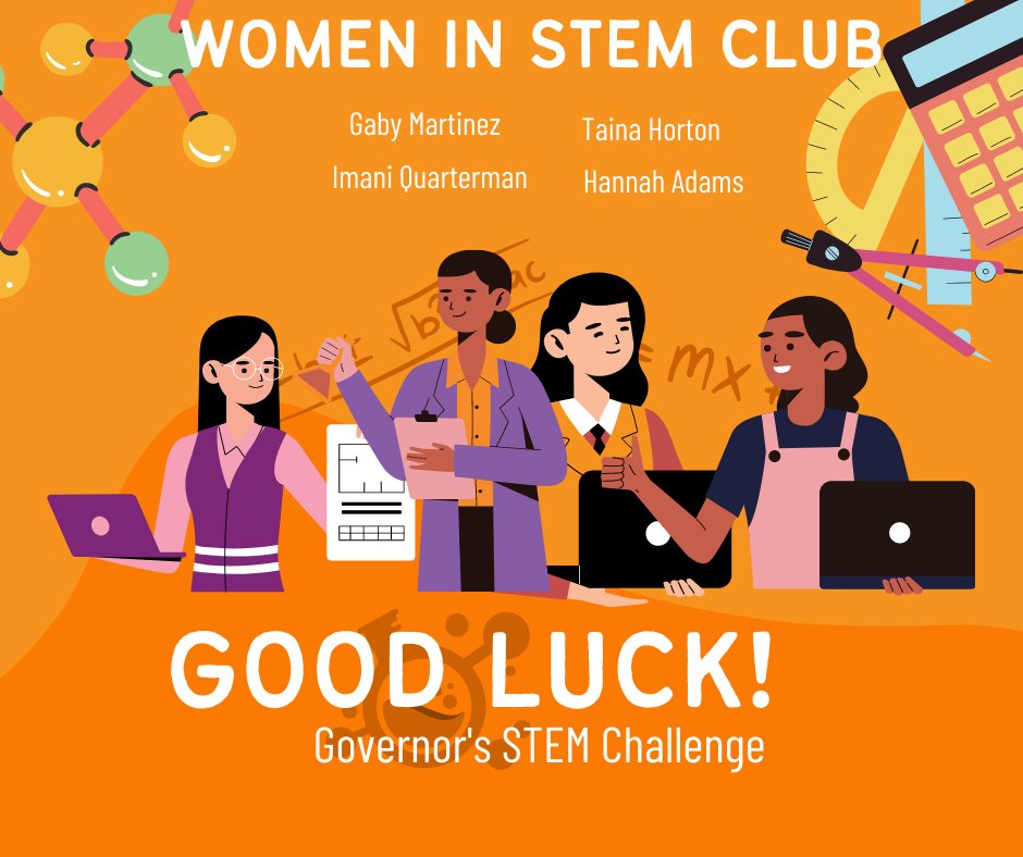 ESASDHSNORTH's tweet image. Good luck to our Women in STEM Club as they head to Harrisburg to compete in the Governor's  STEM Challenge!  #GovsSTEMComp