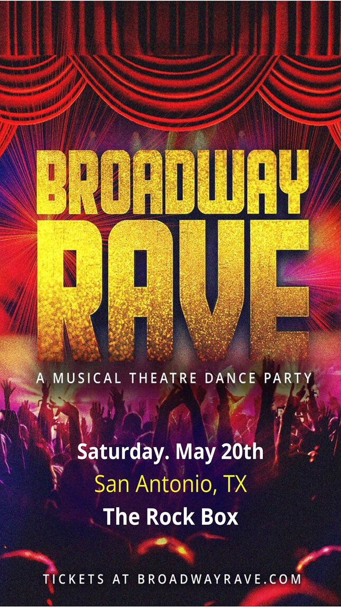 Saturday, May 20th at The Rock Box!!! @broadwayrave : A Musical Theatre Dance Party ✨👏🏻 Tickets at Twin.events friends !!