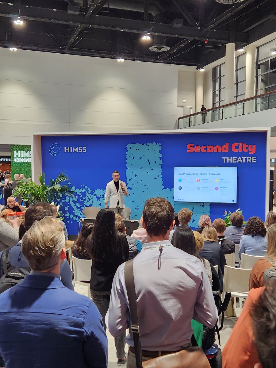 James_Teats's tweet photo. Big crowd for this important discussion at #HIMSS23. 👇 https://t.co/tOmhtkoqjw