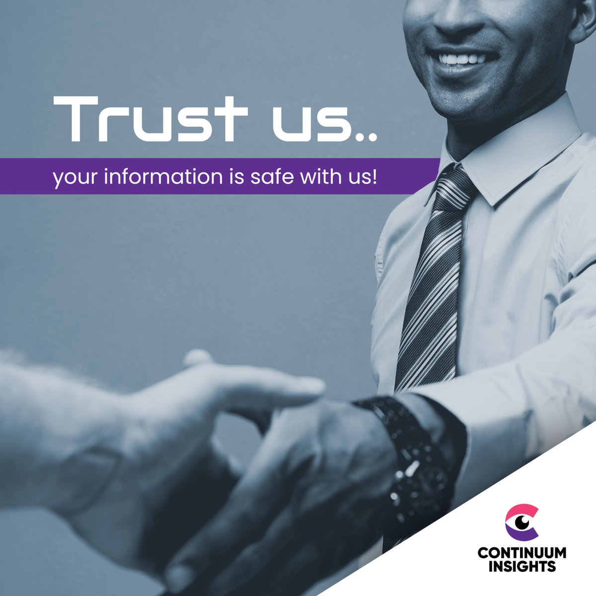 surveyplatform's tweet photo. Have peace of mind knowing that your information is safe with us. Our state-of-the-art security protocols ensure that your data is protected when you take part in our surveys.
#continuuminsights #information #saftey #survey https://t.co/bpOTxpAgs4
