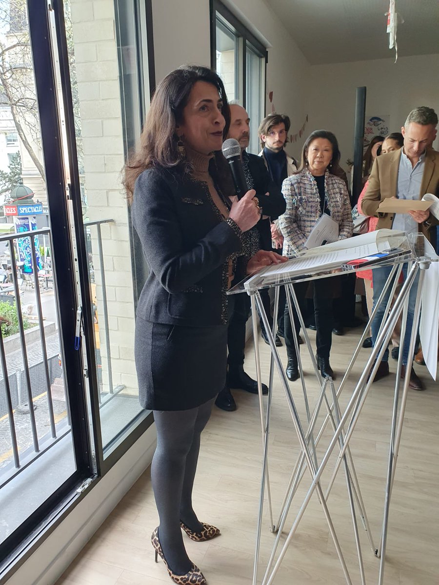 KatayounePanahi's tweet photo. Aujourd'hui avait lieu l'inauguration de la pension de famille Amsterdam, située dans le 8e arrondissement de @Paris .
Première pension de famille développée par @icfhabitat La Sablière, mais aussi première collaboration avec les @SNLogement . https://t.co/ouK4zk2jwV