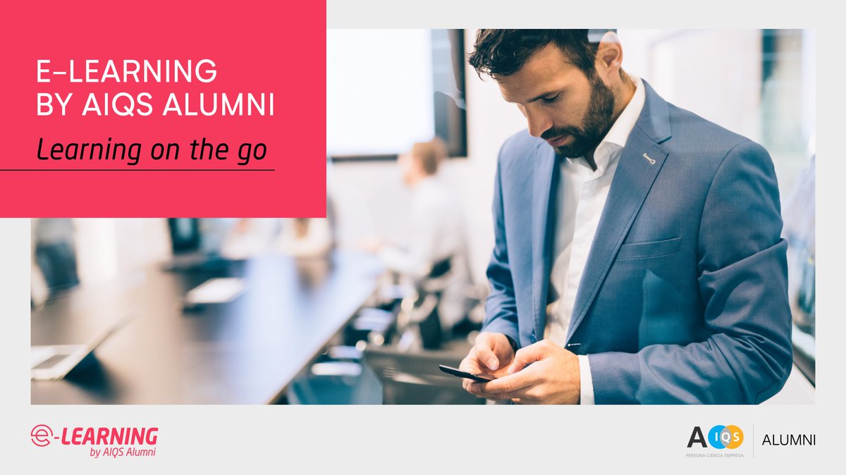 aiqsalumni's tweet photo. ‼  En E-learning by AIQS Alumni encontrarás convocatorias de breves itinerarios formativos pensados para la mejora de tus soft skills.

¡Prueba la nueva plataforma y aprovecha la formación learning on the go!

➡ ➡ https://t.co/4UFfrI0jP2

#AIQSAlumni #elearning https://t.co/WTMdLCDk1Z