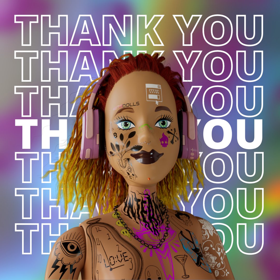 ๐ ๐ฒ๐๐ฎ๐o๐น๐น๐ ๐ฅ (@metadollsnft) on Twitter photo To all the hundreds of people who continue to support us everyday, you mean the world to us ๐ซ You make this space so much fun!
We're so happy to see our punky dolls are finding such incredible holders!
Our Margarita Drop is LIVE on <a href="/cryptocomnft/">Crypto.com NFT</a>
โค๏ธโ๐ฅcrypto.com/nft/drops-evenโฆ To all the hundreds of people who continue to support us everyday, you mean the world to us ๐ซ You make this space so much fun!
We're so happy to see our punky dolls are finding such incredible holders!
Our Margarita Drop is LIVE on <a href="/cryptocomnft/">Crypto.com NFT</a>
โค๏ธโ๐ฅcrypto.com/nft/drops-evenโฆ