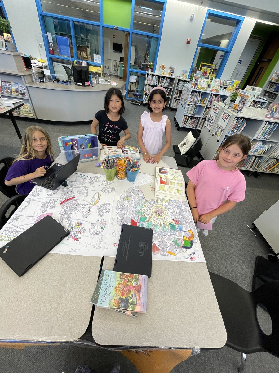 We launched our new origami STEAM station and library books during brain building today! So much fun!!! <a href="/NPESprincipal/">Amy Booms Lemons</a> <a href="/npepanthers/">New Prospect Panthers</a> @Margaret_Mathas