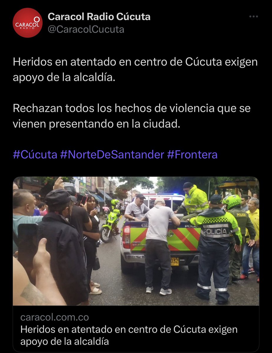 juancbocanegra's tweet photo. Rechazo categóricamente que las víctimas no reciban asistencia ni acompañamiento por parte de la Alcaldía de #Cúcuta. Ese sentimiento de abandono lo padecemos todos. Necesitamos modernizar la Administración y se debe ejecutar un Plan de Seguridad donde se contemple efectivamente un proyecto de asistencia y resguardo a las víctimas de la violencia y el crimen. De lo contrario, está región se seguiría convirtiendo en tierra de nadie, a la deriva y con nula confianza en las instituciones.