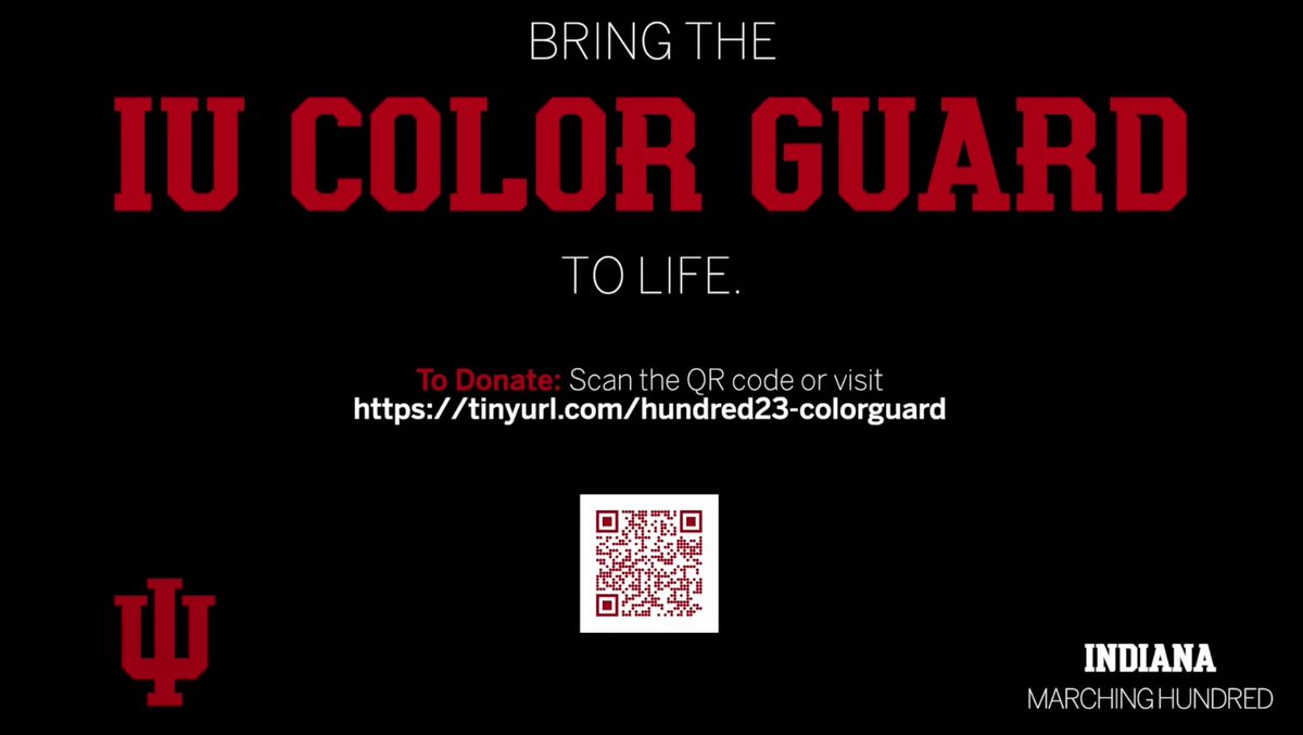 IUMHAB's tweet image. HAPPY #IUDAY, HOOSIERS!!! ⚪️🔴⚪️🔴
.
With your help, we can help the @HundredIU bring the 🚩🚩IU Color Guard🚩🚩 to life. Donate now at: go.iu.edu/colorguard.