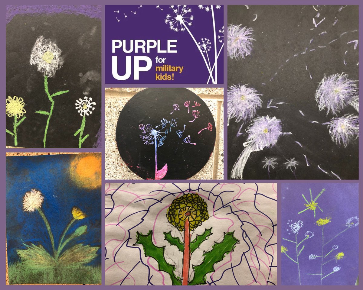 DavisSchools's tweet photo. The dandelion is the official flower of the military child, symbolizing happiness, joy, perseverance, endurance and hope. Its seeds are blown far and wide by the wind, yet the dandelion will always plant roots and blossom wherever it lands.
#sunsetelementary #PurpleUp https://t.co/lGQ4C9zqwy