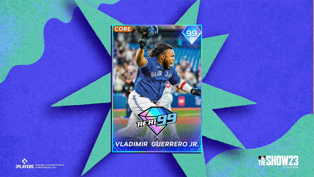 MLBTheShow's tweet photo. Have you played 🆚 any of #TheReal99💎 players yet?

Full list of #TheReal99 players currently in #MLBTheShow 23 here: https://t.co/2XQbjFKjE3 https://t.co/TACJUDg5Vi