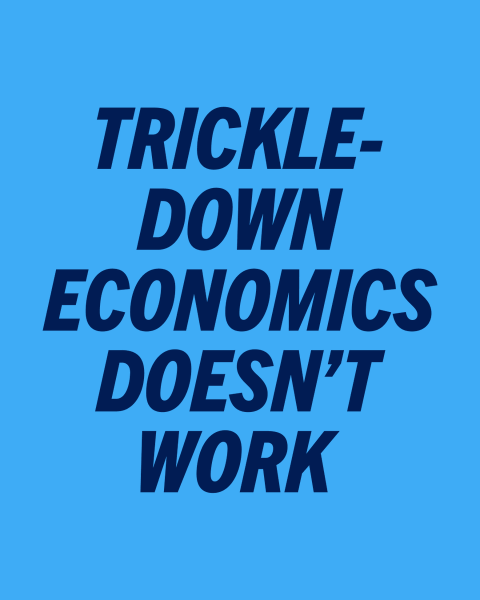 That’s why we’re building an economy from the bottom up and middle out.