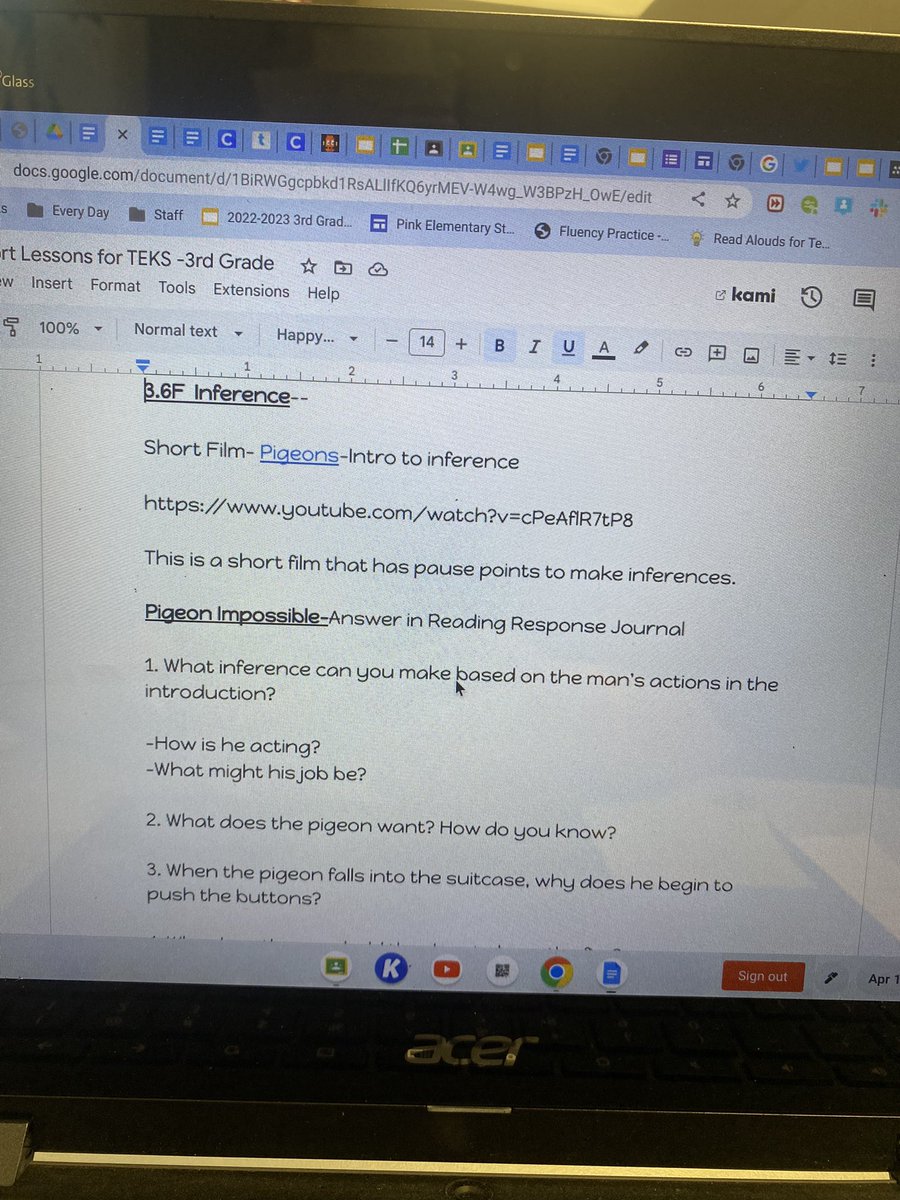 sandy_gingell's tweet image. Using some inference in a small group lesson to get some more TEKS mastered! #pinkspringtraining @counselorcaring @shantieljovanna @pressNseale @eagertolearnSoo