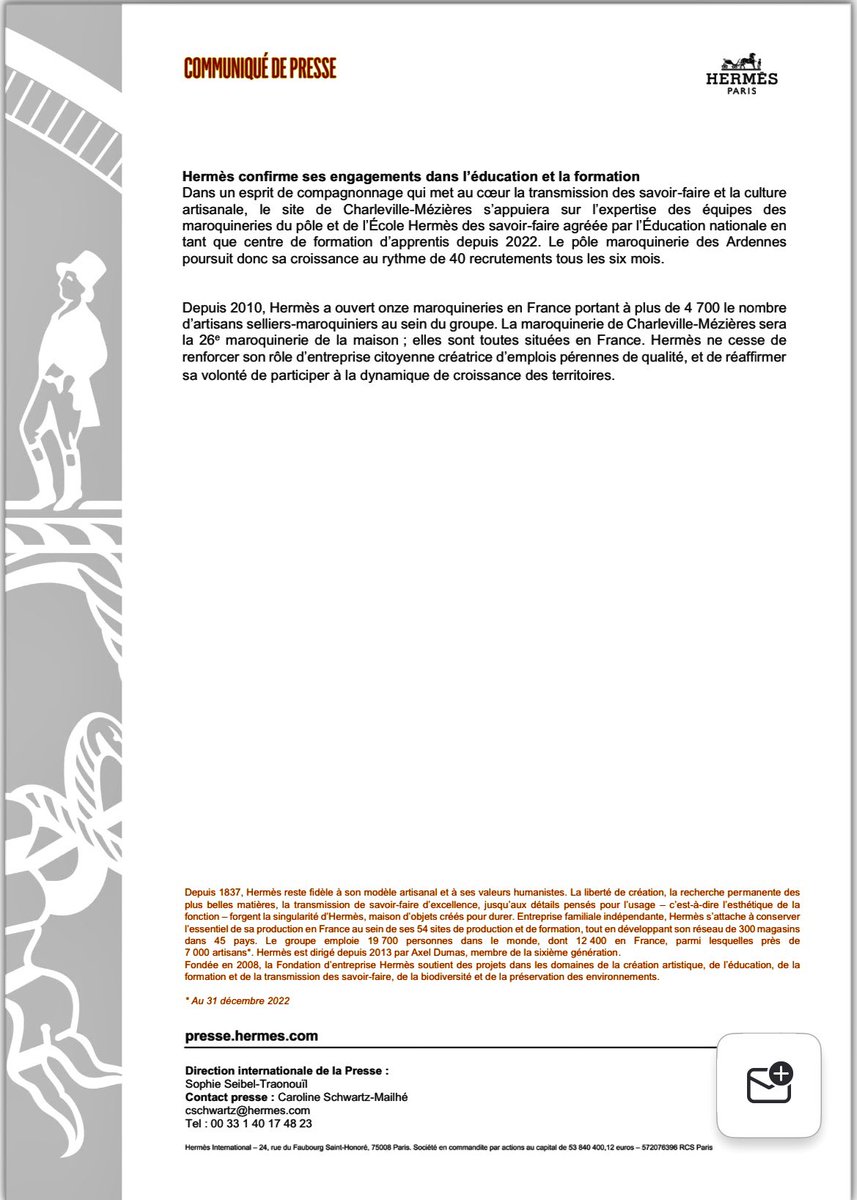 boris_ravignon's tweet image. Yessssss ! Quelle merveilleuse nouvelle : l’implantation d’une maroquinerie de @Hermes_Paris dans la @VilledeCMz, sur le site historique de #Deville. A terme, 280 emplois seront créés. Merci !

@08metropole accompagnera le réaménagement de la friche. Merci aussi @ardennescd08,