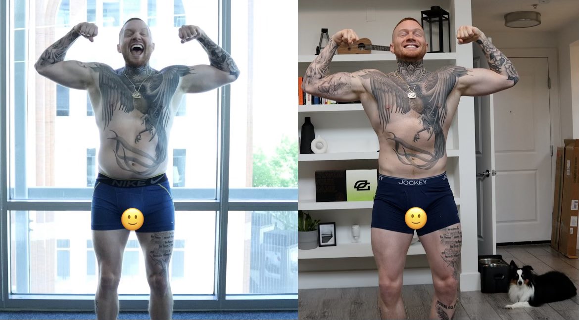 Day 1                                Day 30
 215lb                                207.6