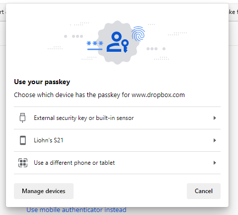 liohn's tweet photo. @DropboxSupport I can't log in. Dropbox isn't recognizing my Yubikey, I don't have a passkey on any other device. I have backup codes but it's not giving me an option to use them... HELP!? https://t.co/0ACiRq5tvQ