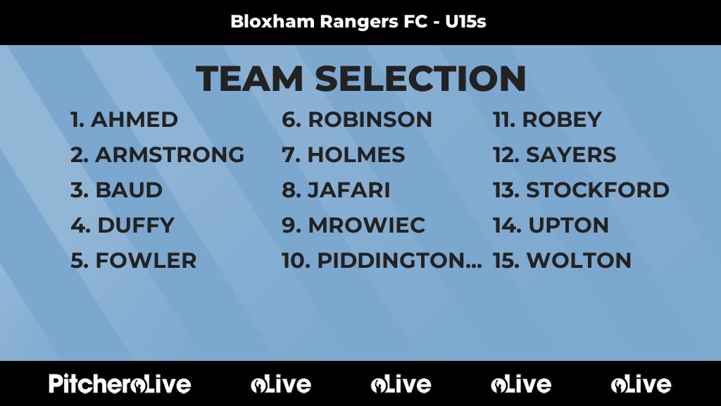Today's Bloxham Rangers FC - U15s team selection #Pitchero
bloxhamfc.co.uk/teams/263510/m…