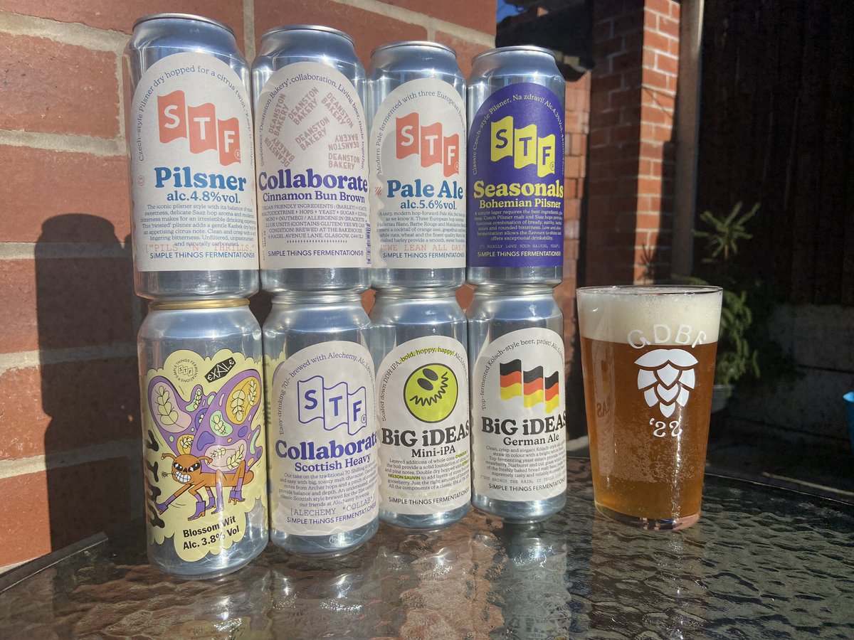 Diving straight into my April <a href="/brewserbeer/">Brewser</a> box, this time from <a href="/STFermentations/">Simple Things</a>. Great start with the Bohemian Pilsner! 🍺 

If these look tempting use code REFD8QKXZNA35 to get £12 off your first box!