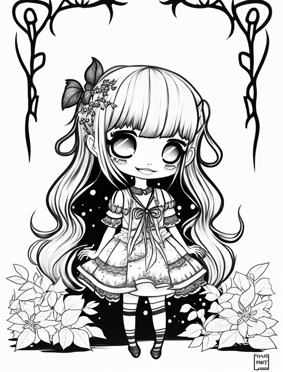 CreepyChibi's tweet photo. Who needs a night out when you can have a night in with your Creepy Chibi Girls coloring book? Grab your favorite coloring supplies and get lost in a world of spooky fun. 👻 #GothicColoringBook #NightIn https://t.co/z0e725xdqC