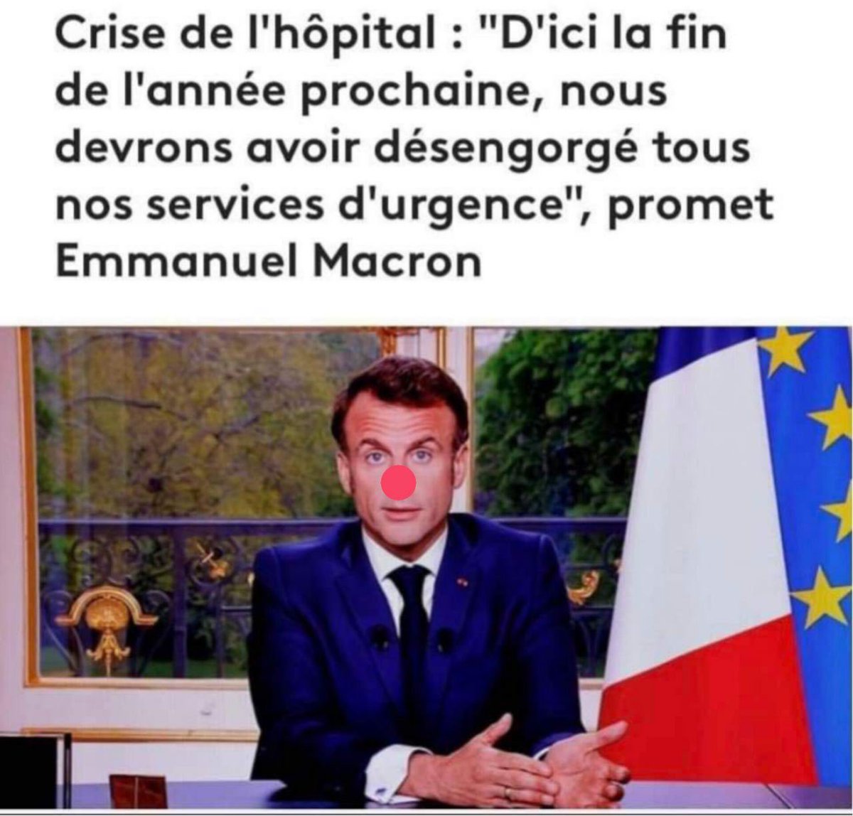 PrintempsCare's tweet photo. 🪄 Bonimenteur destructeur ☠️

Plus personne n'est dupe. 

#DuFricPourLHopitalPublic
#Urgences 
#HostoKO 
#Macron20h 
#MacronDemission 

https://t.co/MELpHb5di2 https://t.co/qeuFLZNZay