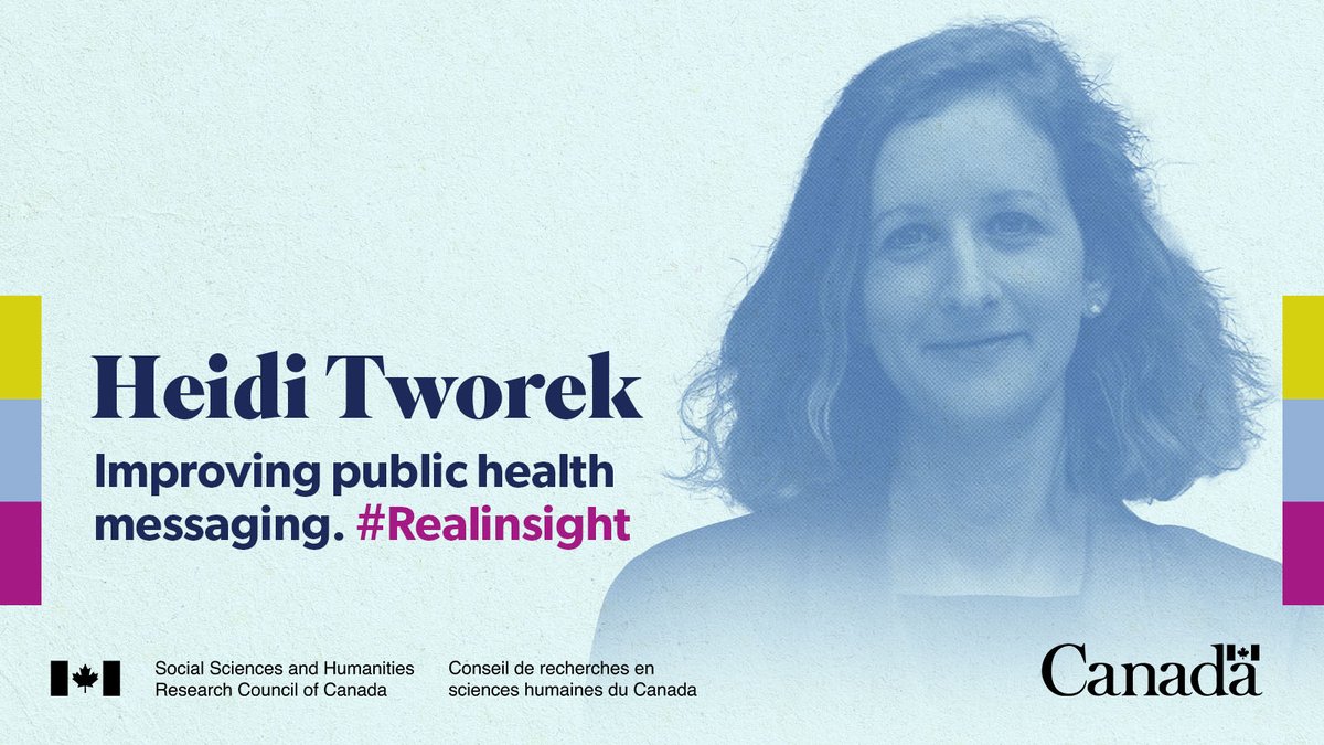 SSHRC_CRSH's tweet photo. Canada Research Chair Heidi Tworek examines health messaging during COVID-19 to gain #RealInsight, aiming to improve how policy-makers and public health institutions communicate during a pandemic. Learn more about Heidi’s research. https://t.co/O5giCD73xJ
@HeidiTworek
@TIPS_SPIIE https://t.co/na0tmIaeJy
