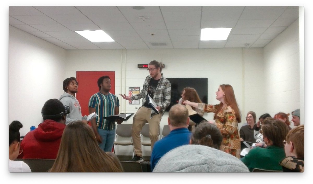 Shaking it up: Adapted scenes from Measure for Measure, presented by Dr. Crochunis's ENG 336 Theories and Approaches class at Minds@Work 2023!