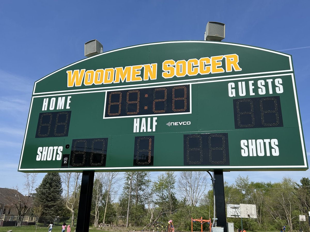 Gwoodathletics's tweet photo. ⁦⁦@GHSWSoccer⁩ New scoreboard is up and ready! https://t.co/44PVbOK1WN