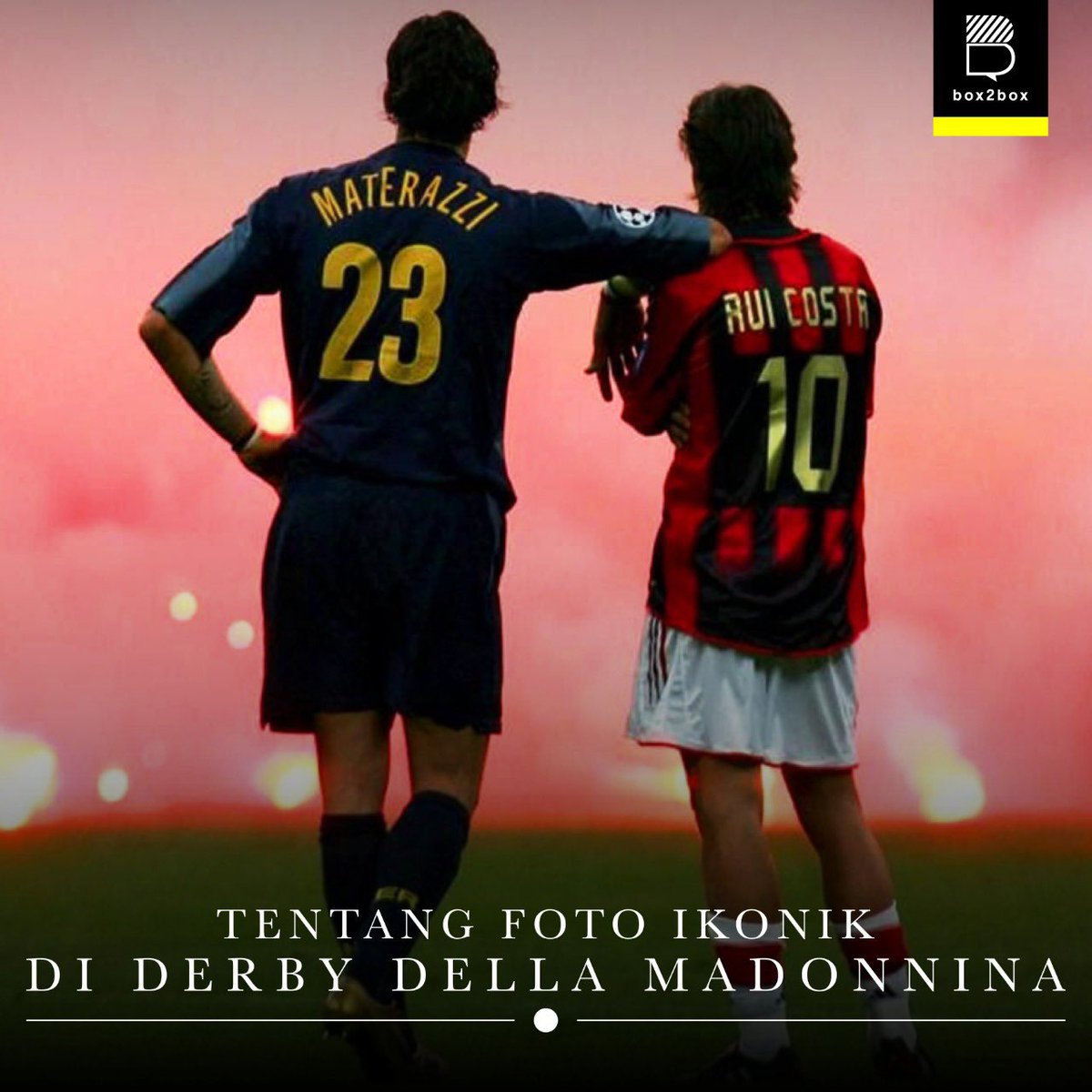 Karena sudah resmi Derby della Madonnina akan tersaji di semifinal Liga Champions 🔥

Alangkah baiknya kita tarik kembali cerita di balik foto ikonik ini yang sekarang lagi sering muncul di timeline anda 🙌🏻

Btw ada yang nonton pertandingan ini? 😋

#ACMilan #InterMilan #UCL