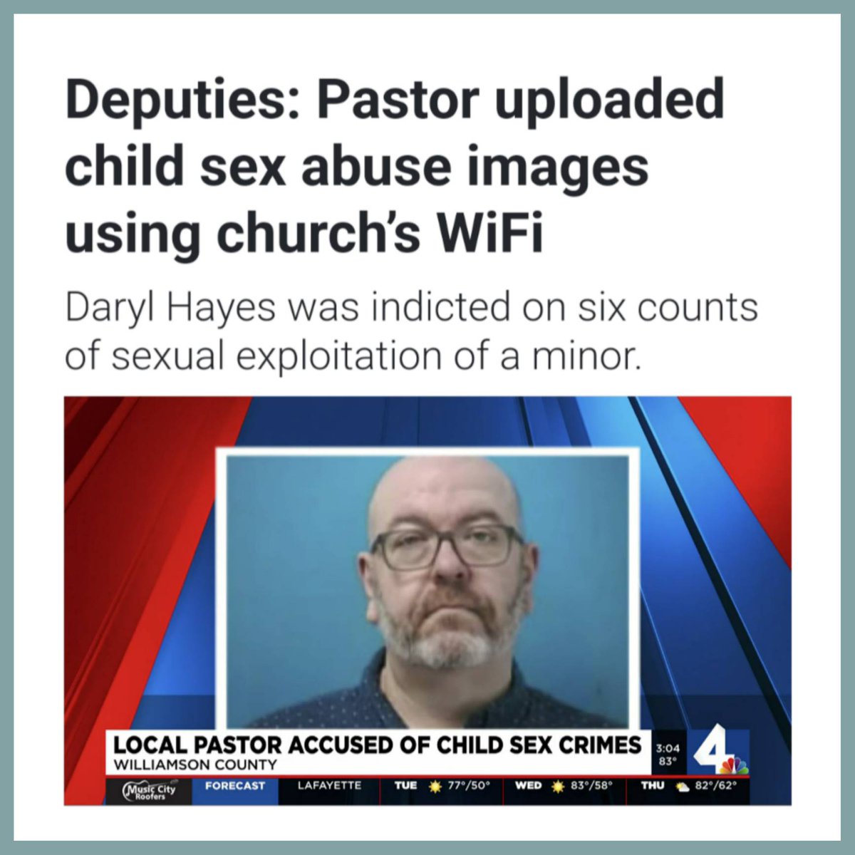 Oh look, yet again pastor.