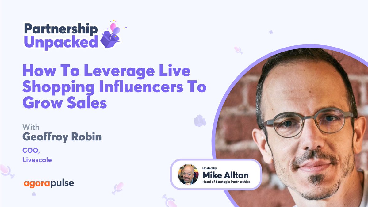 mike_allton's tweet photo. NEW EPISODE! The latest Partnership Unpacked episode dropped this week and it's a deep dive into the world of live shopping and influencers. With the COO of @livescaletv, Geoffroy Robin.

🎧 now: https://t.co/mjghzRYR4K https://t.co/ukRXDOfsW4