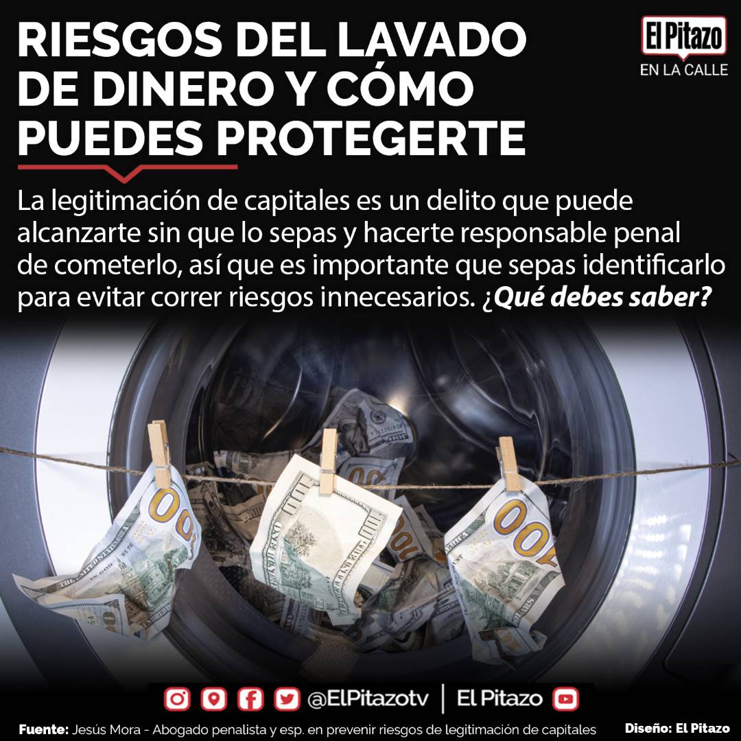 ElPitazoTV's tweet photo. La legitimación de capitales es un delito que puede alcanzarte sin que lo sepas y hacerte responsable penal de cometerlo. Aprende a cómo protegerte junto a @jesusmora2010 y @cipre_ca https://t.co/bAwXH06yE3