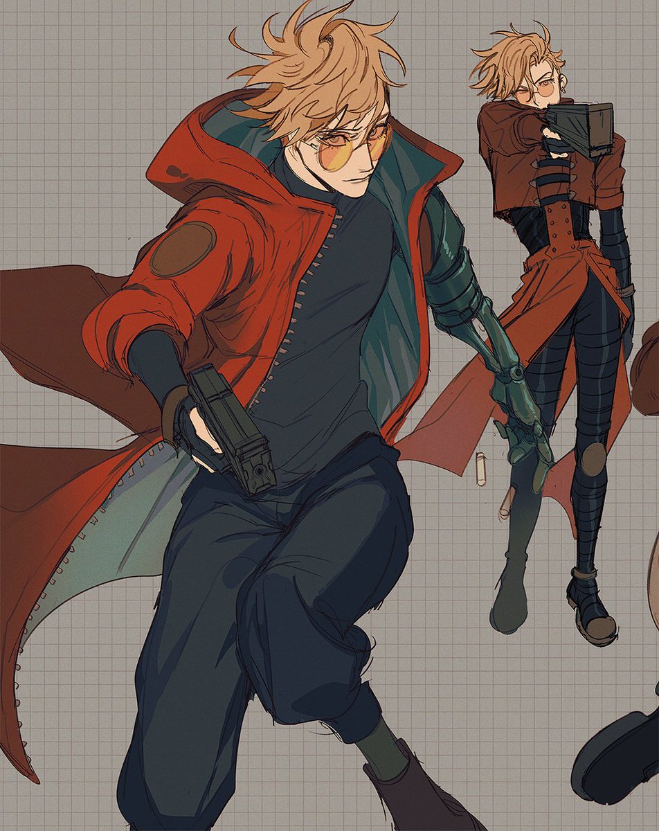 ling👺🎵doujima F27🔜 on Twitter "vash & knives trigun"