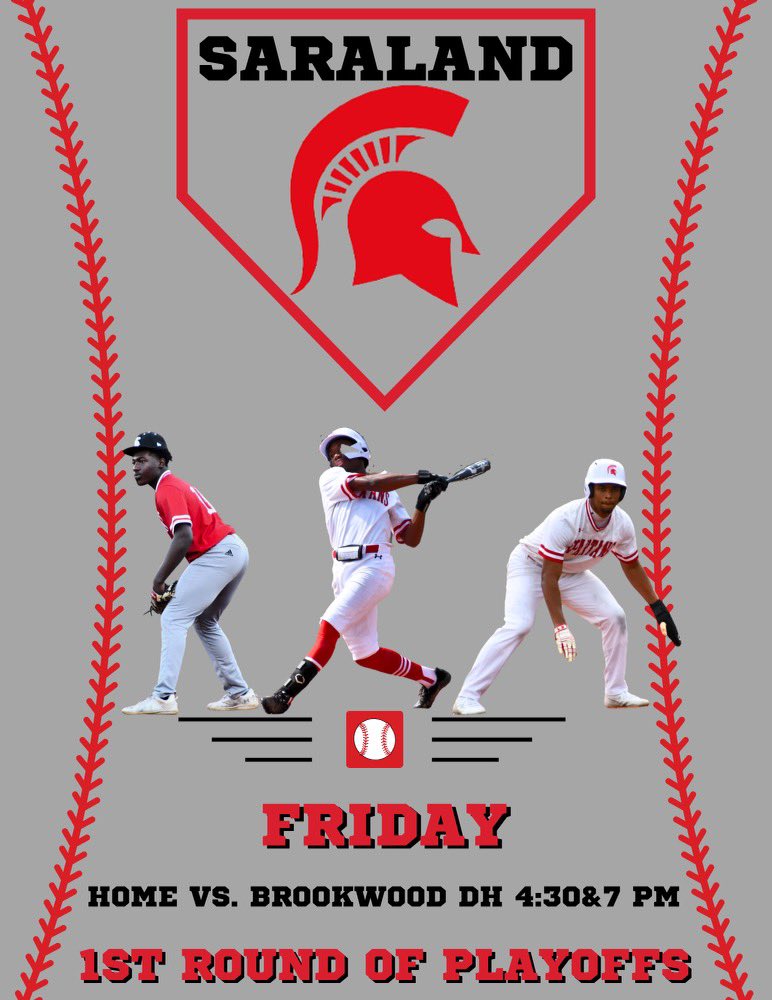 SaralandB's tweet photo. Friday night in The Land!!!!
DH 4:30/7:00pm
1st Round AHSAA STATE Playoffs!!
No season passes, all tickets must be purchased on gofan!! https://t.co/SFt745QpNB