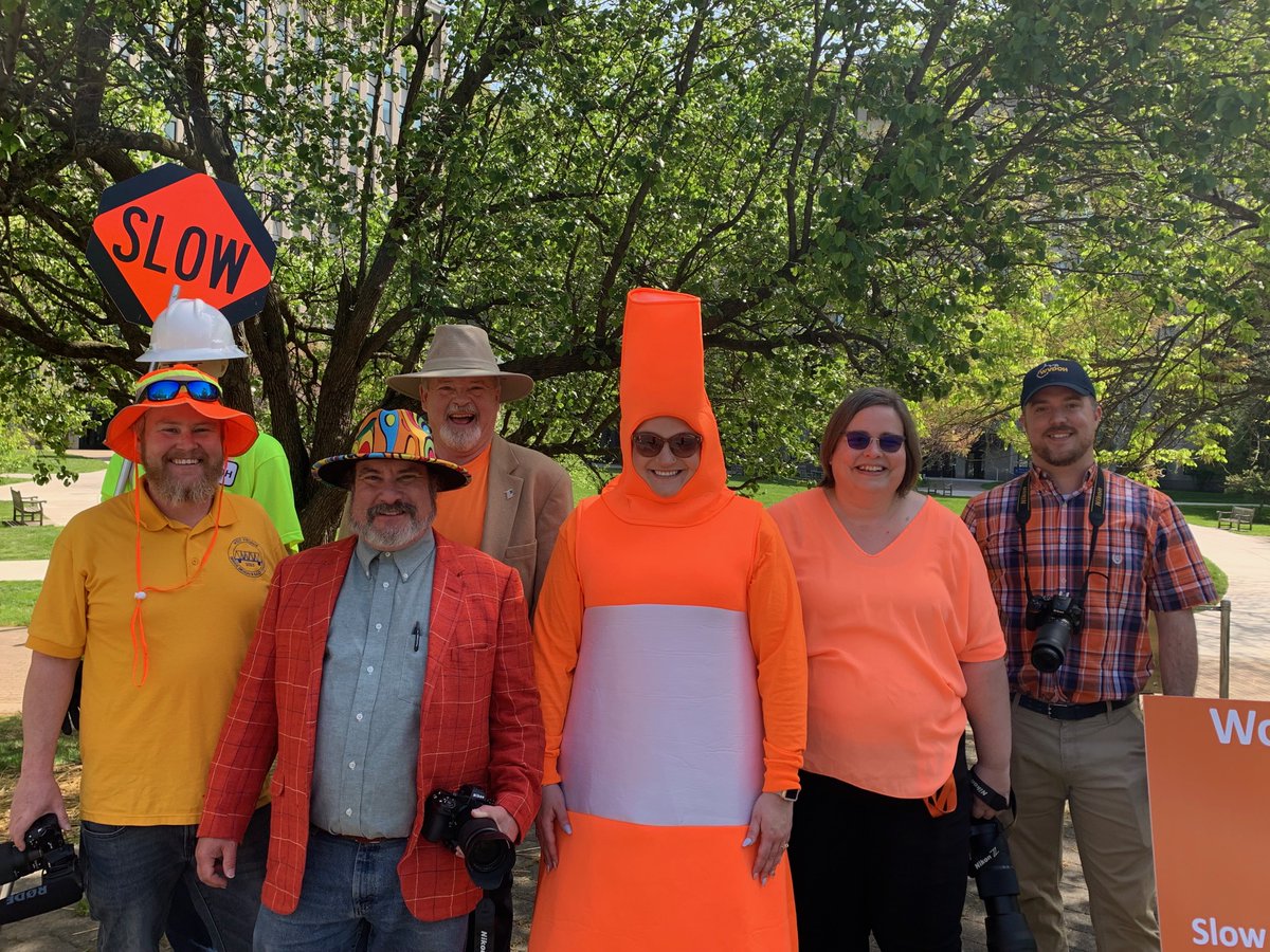 WVDOT's tweet photo. The #WVDOT is observing National Go Orange Day today, April 19 as part of National Work Zone Awareness Week! https://t.co/ycMQZ34Ct2