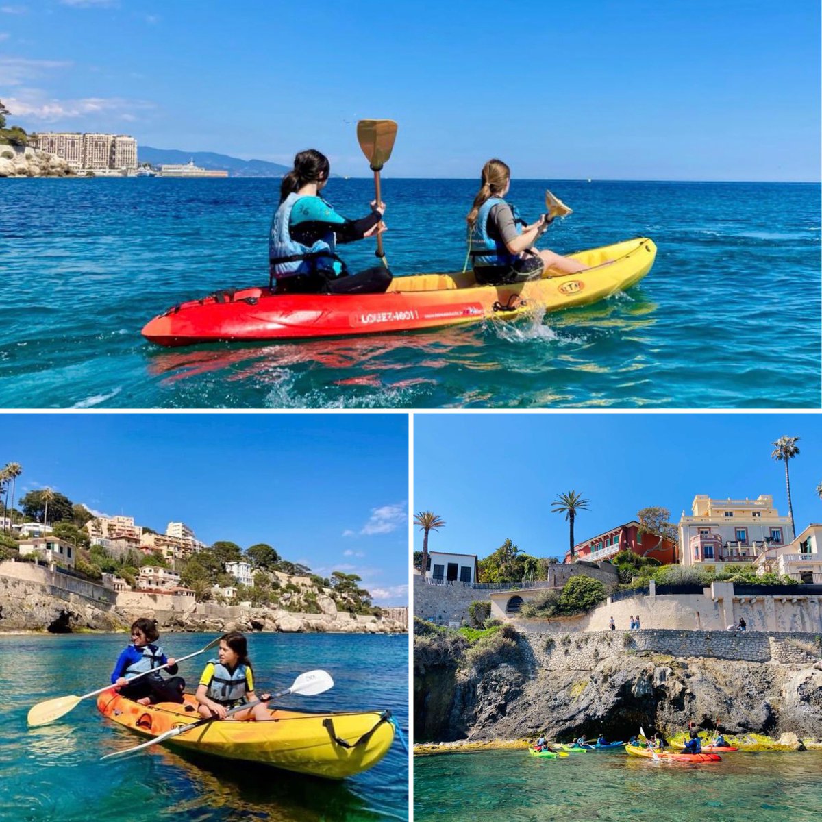 ISMonaco's tweet photo. From the mountains to the sea! 💦 Our Outdoor Adventurous Activity Club students enjoyed their first water sports session of the year today! 🛶☀️
#extracurricularactivity #outdooradventures #kayaking @_LornaJones_ https://t.co/2MxzzDjPyU