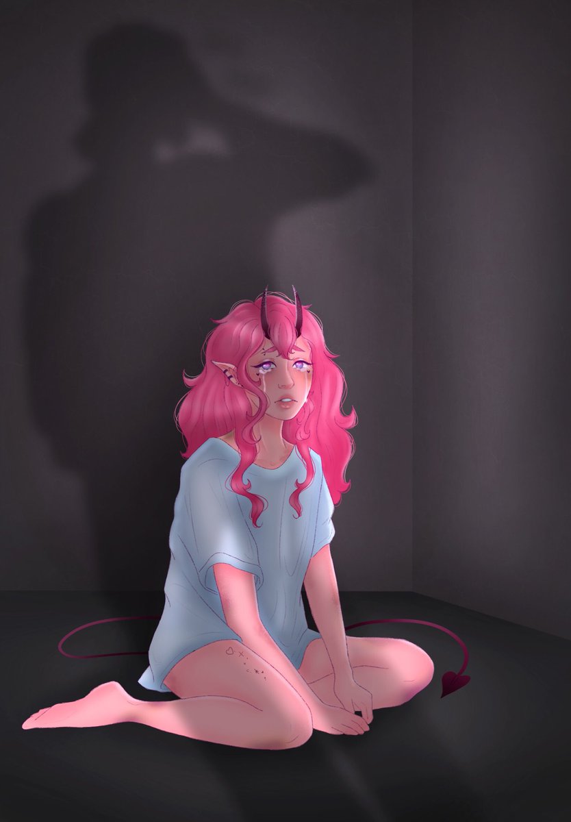 ghost_asthma's tweet photo. Sweet little experiment~
My happy go lucky girl has really been though it. Making her the only succubi in all of hell that prefers to sleep instead of work.
I love her so much 💖😖
#PrinciplesOfSin #ocart #characterdesign https://t.co/t7lYvs69d1