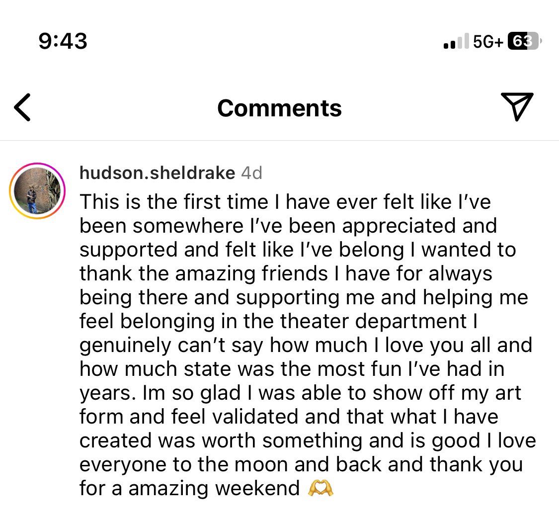 DaniHudson1980's tweet photo. Thursday through Saturday, Hudson attended the Oregon State Thespian Conference. He came in second for sound. the experience was so much greater than winning as you can see from his post. Thank you ACMA for being such a supportive learning environment! #acmazing @CarterHudson83 https://t.co/sioUJo2esR