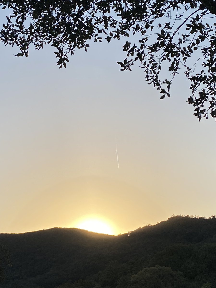 Espectacular puesta de sol en La Fronda, Alajar.