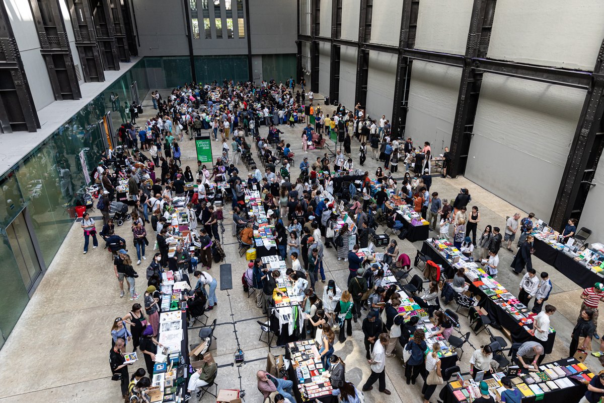 Tate's tweet photo. Books, books and more books! 📚 📚
Join us in May for our seventh Offprint at Tate Modern - a festival of independent photography &amp; art book publishers. Entry is free - just pop by to start browsing. https://t.co/KeX4EpqFvX https://t.co/cgg68wQ8bm