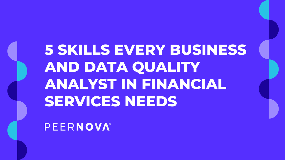Peernovainc's tweet photo. Are you a business or data quality analyst in the financial services industry? If so, here are five important skills you should have: https://t.co/6eXhUPWYAX

#dataquality #businessanalyst #dataanalysts #dataqualitymonitoring #dataqualitysolution #fintech #businessuser https://t.co/WWbBcs10Au