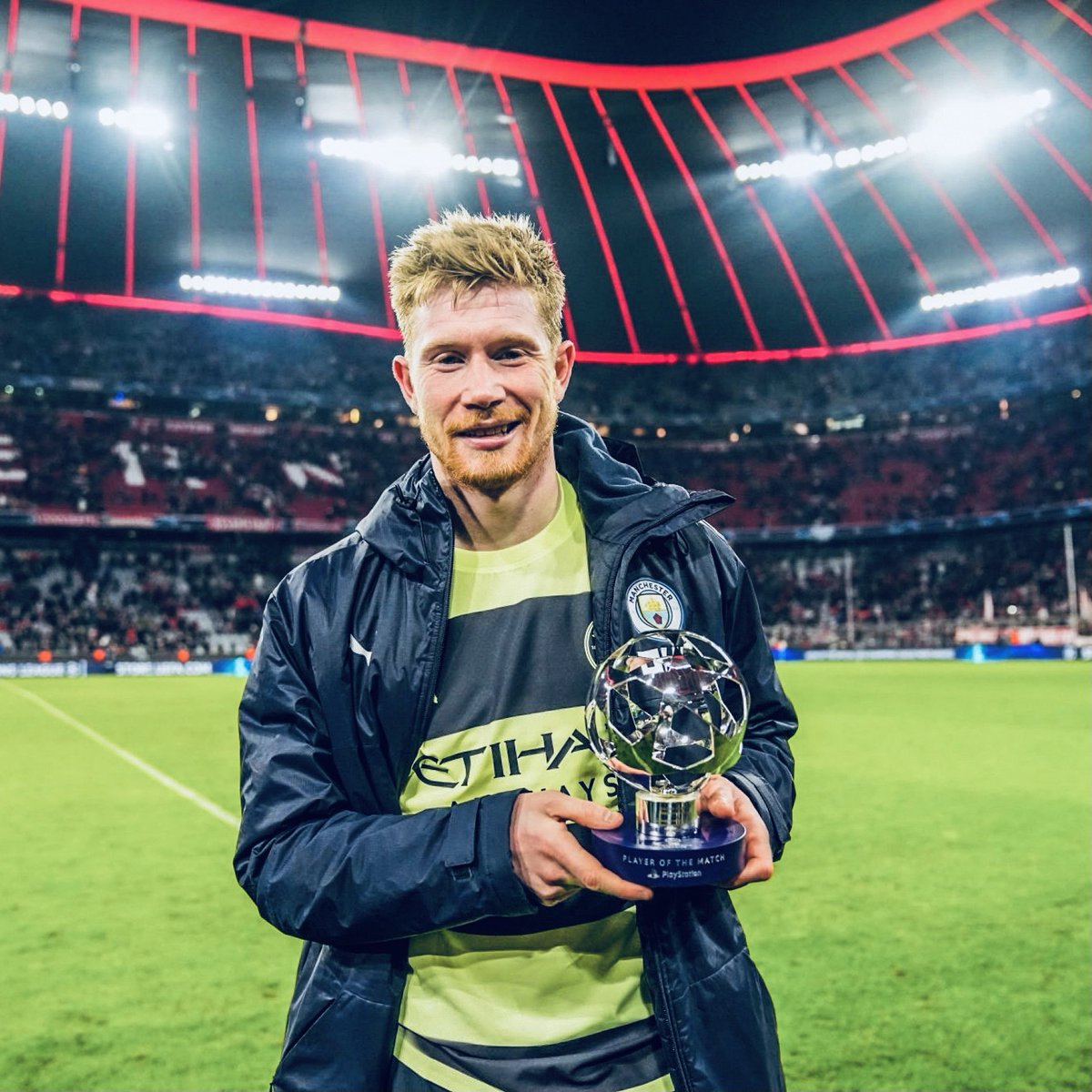 Kevin De Bruyne with another masterclass on the biggest stage. MOTM vs Bayern Munich at Allianz Arena! 😎