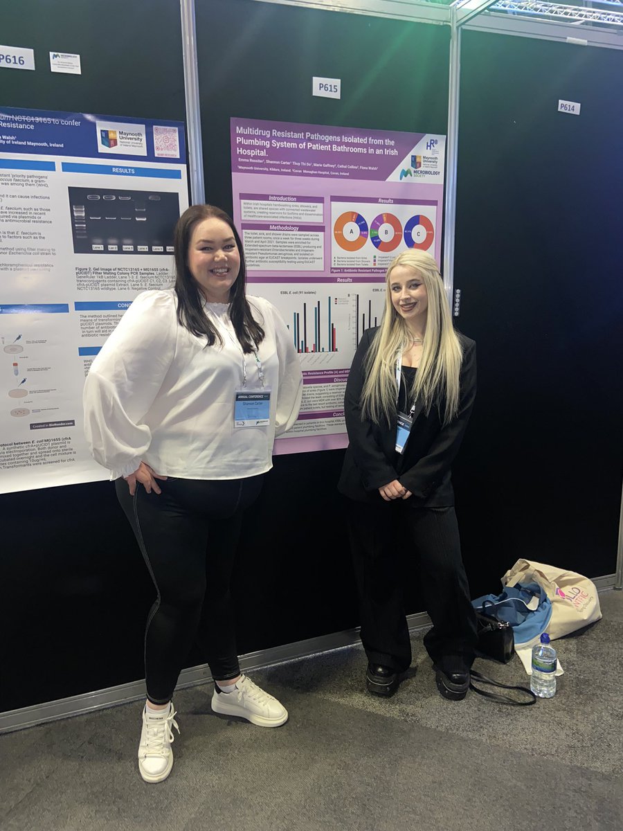 Delighted to attend my first annual #microsoc23 conference. Very grateful to be apart of the amazing Antimicrobial Resistance group at @MaynoothUni and have the pleasure to present my results with the lovely @emmarossiter10. All in all a very good day 😌🦠🧬🧫