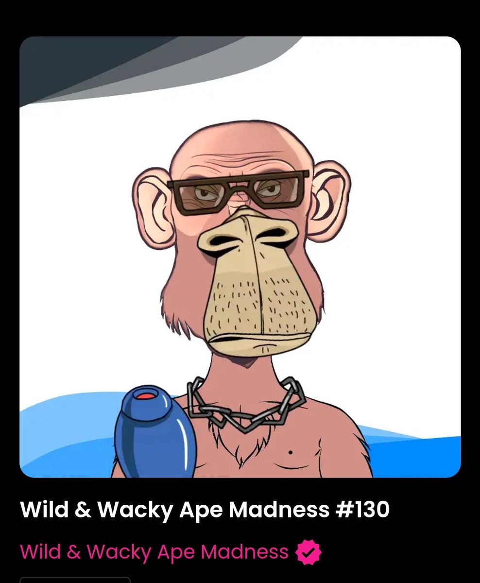 apestyle_algo's tweet photo. Wild &amp; Wacky Ape Madness #130
Buy Now 25 A 
Marketplace @ALGOxNFT
https://t.co/mUxRYG2Vd3
#NFTCommunity #AlgorandNFT #algofam #algogm #algonft #algo #nftcollector #NFTartwork #NFTshill #NFTNYC https://t.co/1P5RMe6vbE
