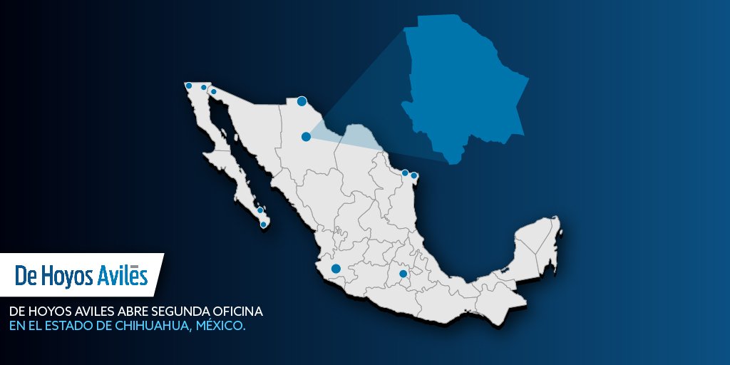 Dehoyosyaviles's tweet photo. Seguimos creciendo expandiendo nuestro presencia, fuerza y respuesta inmediata en el Norte de México. Hoy anunciamos la apertura de nuestra segunda oficina en el gran  Estado de Chihuahua, la cual estará lidereada por Luis Armendariz. Nota completa: 
https://t.co/q0YymGDUZi https://t.co/qrJlZAAS6U