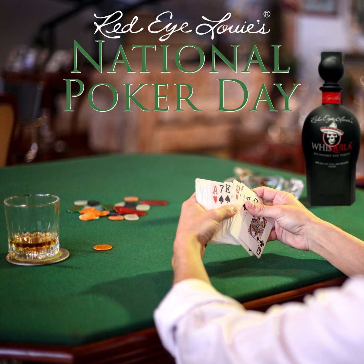 whisquila1's tweet photo. You gotta know when to hold em, when to fold em, and when to pour that next round...

#poker #bet #chips #cards #ace #diamonds #hearts #clubs #spades #whiskey #tequila #wsop #ante #jewelry #party #gamenight #bourbon #cocktails #lasvegas #acefamily #luxury #heart #music #whisky https://t.co/6Q14jkKFE0