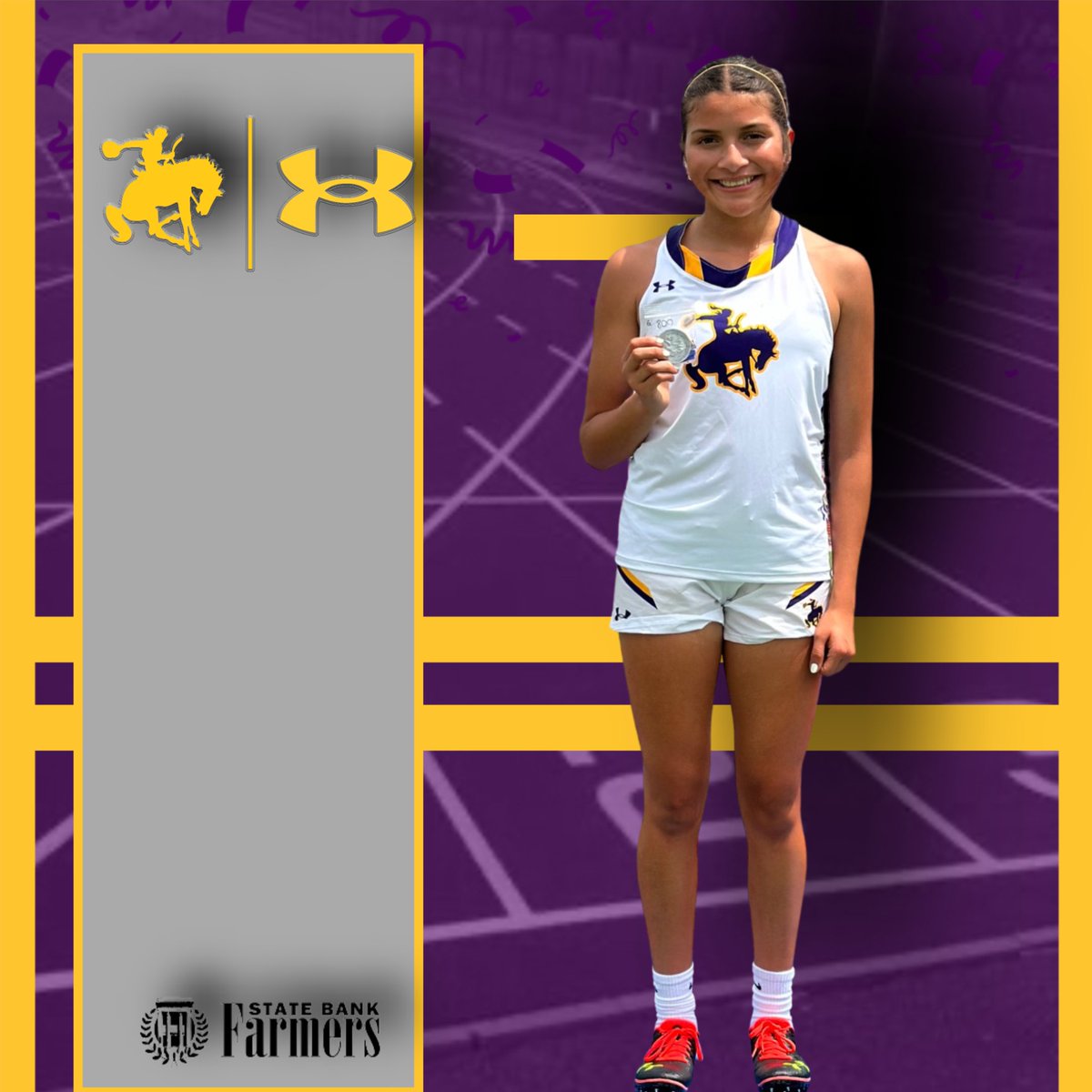 RidersAthletics's tweet photo. Yuliana Garcia advances to Regionals after finishing in 2nd place in the 800 meter dash at the Area Meet! https://t.co/Xfs5HGmJRl