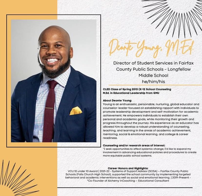I’m looking forward to serving as an alumni panelist tomorrow evening for the VCU Counselor Education Student Network Association &amp; Student Affairs Network Association! Can’t wait to share my journey and provide insight for our future educators and counselors!