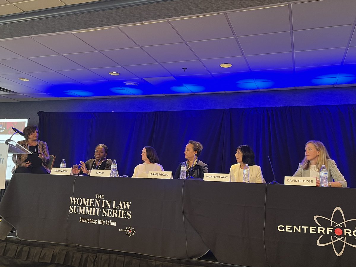 MsEsqMag's tweet photo. Final panel at Driving Diversity in Law &amp; Leadership Conference: The Myth of Meritocracy: Pipeline Development and Advancement for Diverse Candidates
#wills2023 @cfsummits @united @TresslerLLP @github @ConsilioGlobal https://t.co/cVH8qLdRvy