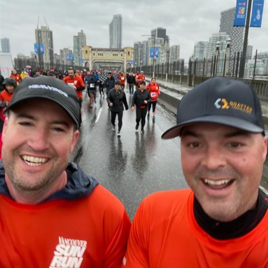 QConstructors's tweet photo. Quattro Constructors, braving wind and rain, participated in the annual Vancouver Sun Run. Wet conditions didn’t dampen spirits – our Team had a great time, along with 35,000 other runners, pushing through 10 km and celebrating the joy of fitness and hard work! #sunrun2023 https://t.co/9iNFUfA8RK