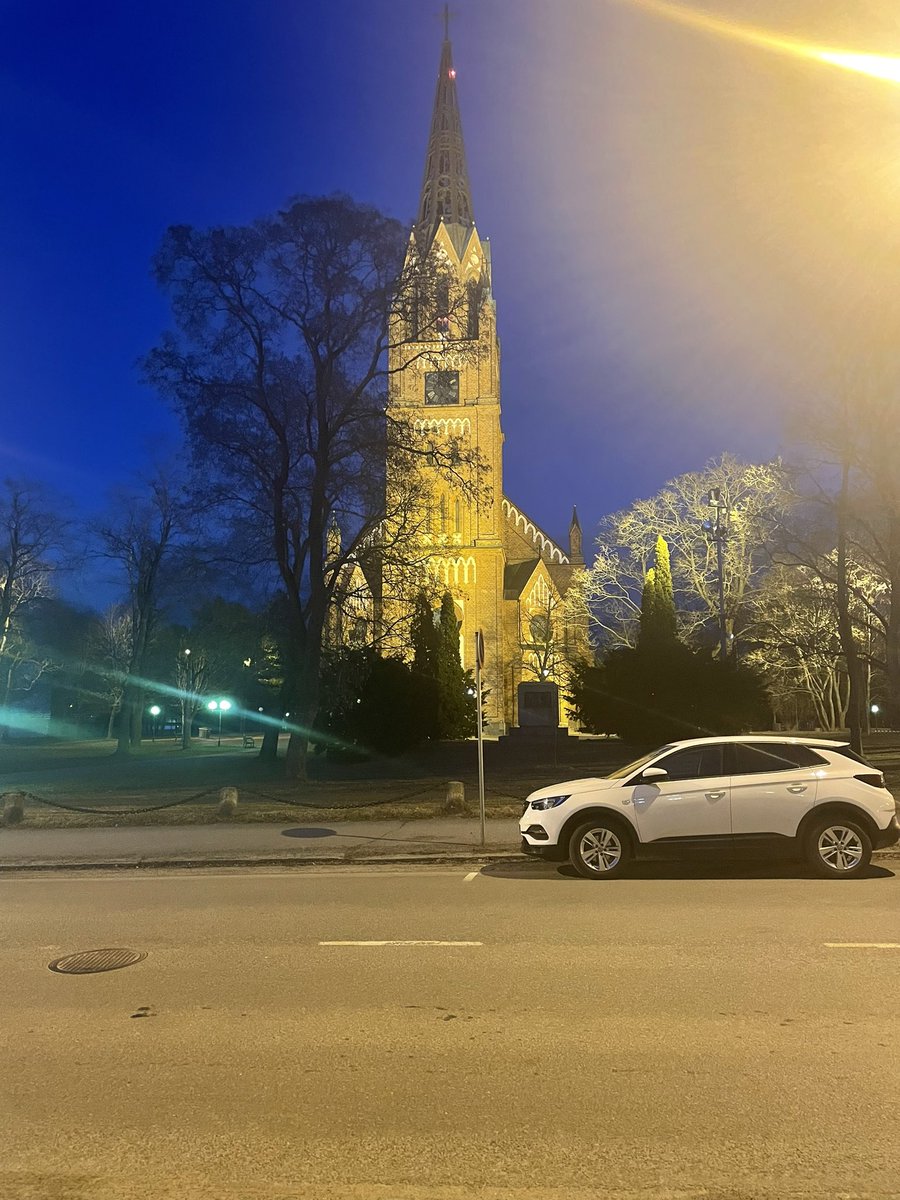 Had a walk with everyone to the church at night #erasmus23